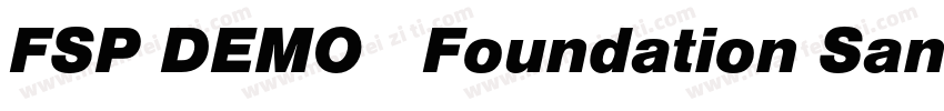 FSP DEMO   Foundation Sans Ex字体转换